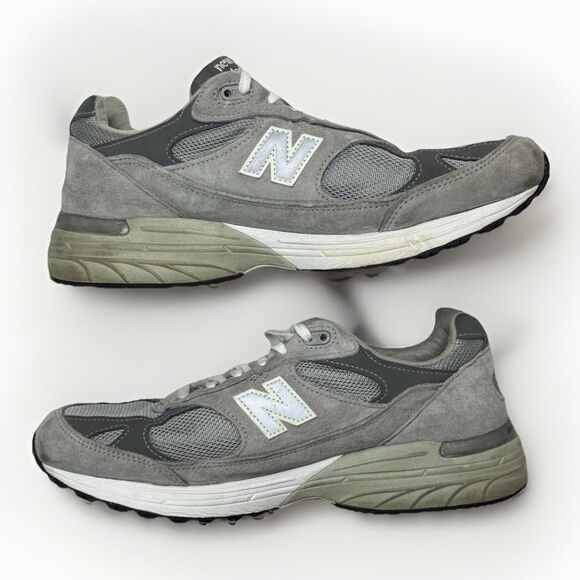 Size 9.5 4E- New Balance 993 Gray White - Picture 2 of 7